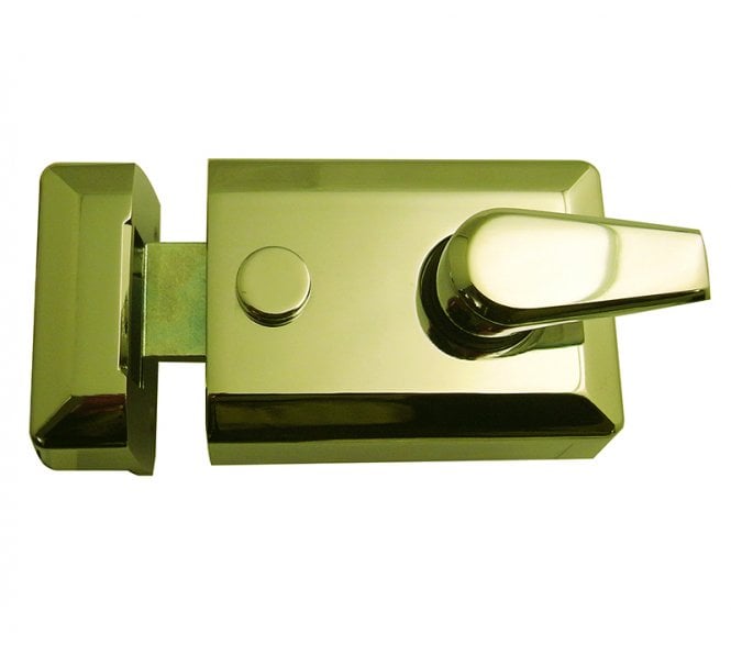 Frelan JL5021 Standard Designer Rim Nightlatch - Polished Brass