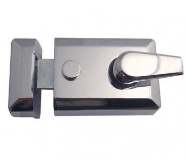 Frelan JL5021 Standard Designer Rim Nightlatch - Polished Chrome