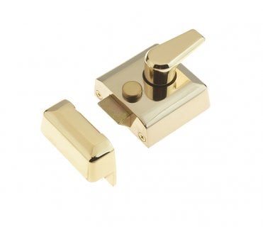 Frelan JL5031 Narrow Designer Rim Nightlatch - Polished Brass