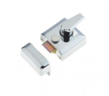 Frelan JL5031 Narrow Designer Rim Nightlatch - Polished Chrome