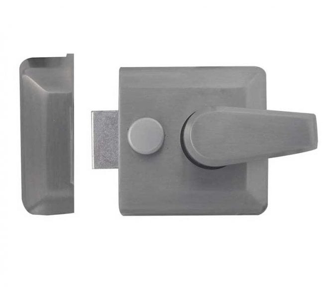 Frelan JL5031 Narrow Designer Rim Nightlatch - Satin Chrome