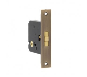 Frelan JL840 Sliding Door Bathroom Lock - Antique Brass