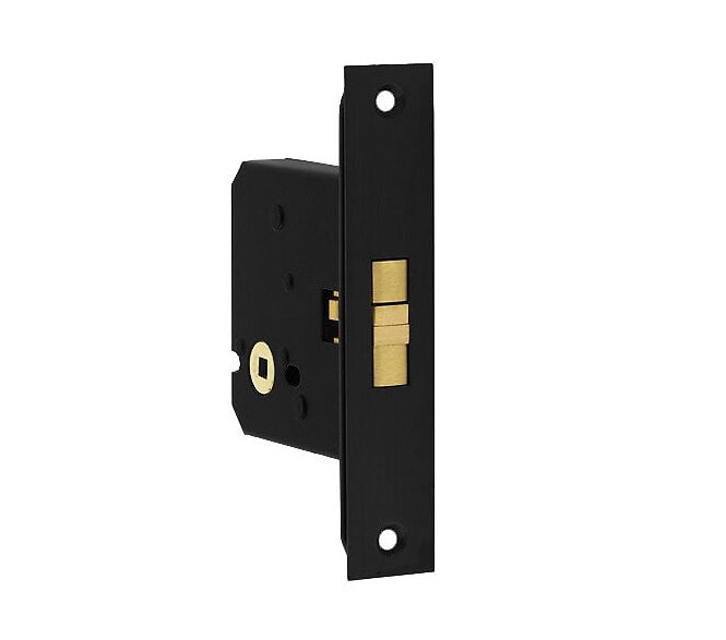 Frelan JL840 Sliding Door Bathroom Lock - Matt Black