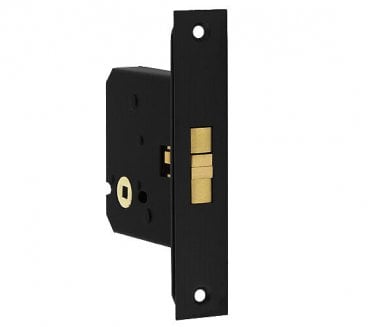 Frelan JL840 Sliding Door Bathroom Lock - Matt Black