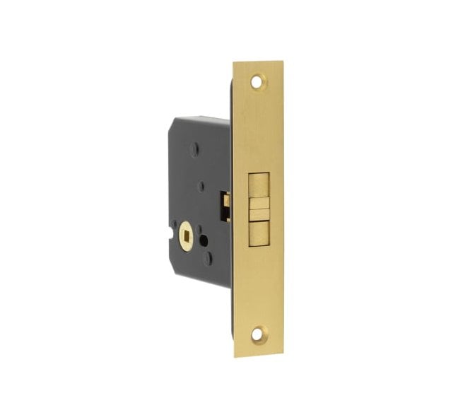 Frelan JL840 Sliding Door Bathroom Lock - Satin Brass