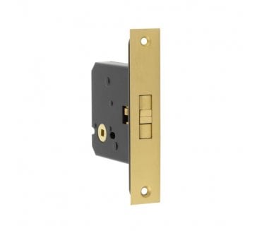 Frelan JL840 Sliding Door Bathroom Lock - Satin Brass