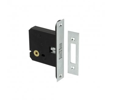 Frelan JL840 Sliding Door Bathroom Lock - Satin Chrome