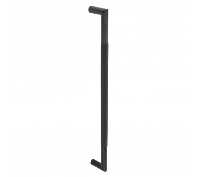 Frelan JMB10 Knurled Pull Handle - 600x25mm - Bolt Through - Matt Black