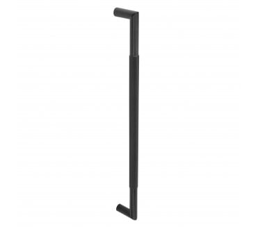 Frelan JMB10 Knurled Pull Handle - 600x25mm - Bolt Through - Matt Black