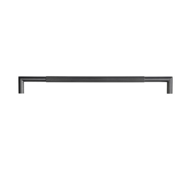 Frelan JMB14 Lines Pull Handle - 600x25mm - Bolt Through - Matt Black