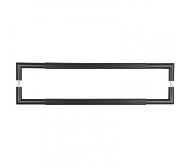Frelan JMB15 Lines Pull Handle - 600x25mm - Back to Back - Matt Black