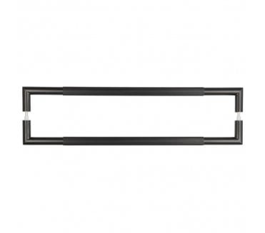 Frelan JMB15 Lines Pull Handle - 600x25mm - Back to Back - Matt Black