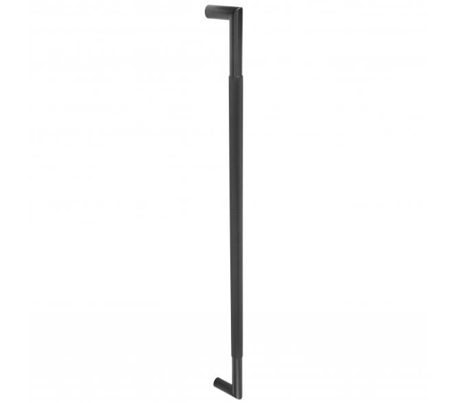 Frelan JMB19 Knurled Pull Handle - 800x25mm - Bolt Through - Matt Black