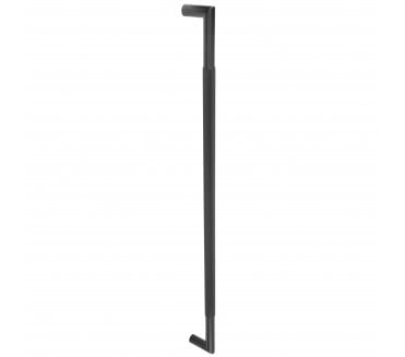 Frelan JMB19 Knurled Pull Handle - 800x25mm - Bolt Through - Matt Black