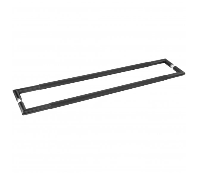 Frelan JMB20 Knurled Pull Handle - 800x25mm - Back to Back - Matt Black