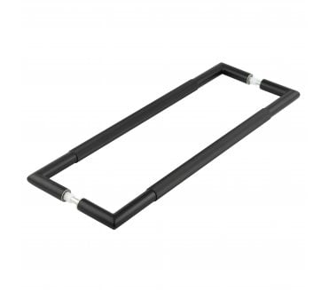 Frelan JMB7 Lines Pull Handle - 425x25mm - Back to Back - Matt Black