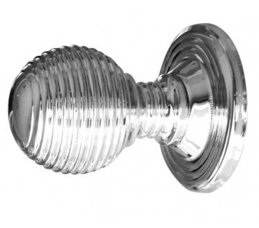 Frelan JR23 Reeded Cabinet Knobs - Polished Chrome