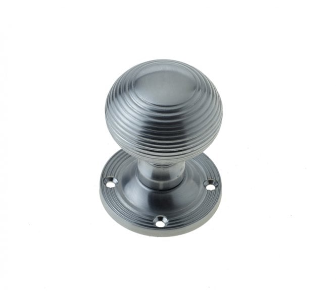 Frelan JR6M Beehive Door Knobs - Satin Chrome