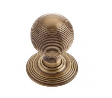 Frelan JR8 Beehive Door Knobs - Antique Brass