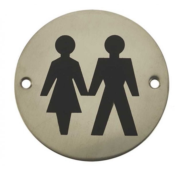 Frelan JS105PSS Stainless Steel Unisex Symbol - 75mm - Polished Stainless Steel