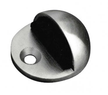 Frelan JSS08 Oval Floor Mounted Door Stop  - Satin Stainless Steel
