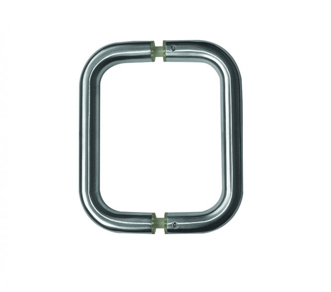 Frelan JSS120 Back To Back Stainless Pull Handles 19mm Dia (Pair) - 225mm - Satin