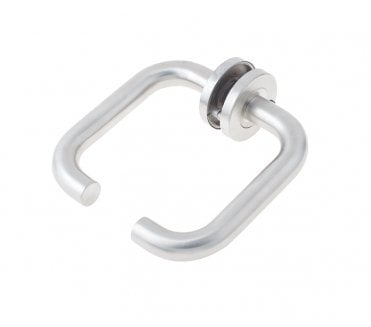 Frelan JSS134  Venus Door Handles On Rose - Satin Stainless Steel