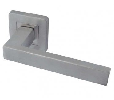 Frelan JSS280 Sirius Door Handles On Rose - Satin Stainless Steel