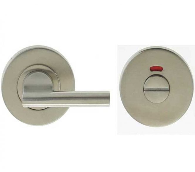 Frelan JSS354 Easy Turn Bathroom & Release Set -  Stain Stainless Steel