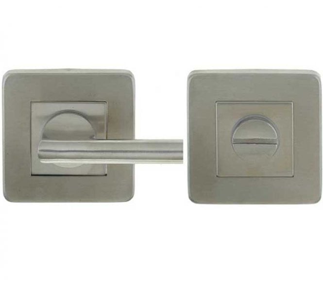 Frelan JSS356 Square Easy Bathroom Turn & Release Set -  Satin Stainless Steel