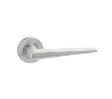 Frelan JSS360 Meteor Door Handles On Rose - Satin Stainless Steel