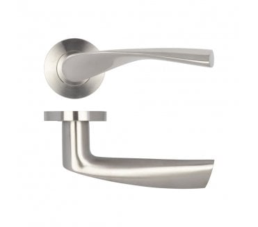 Frelan JSS501 Vecta Lever On Round Rose - Satin Stainless Steel