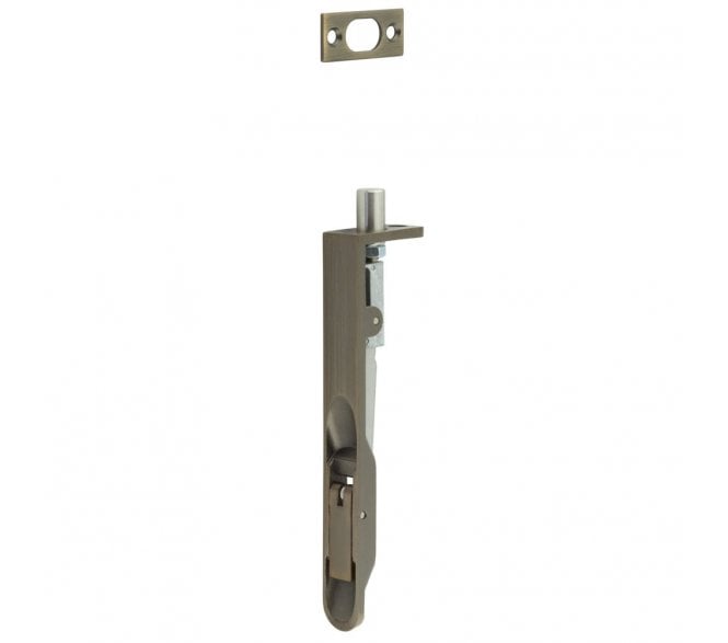 Frelan JSS50R Lever Action Flush Bolts (RADIUS) - Antique Brass