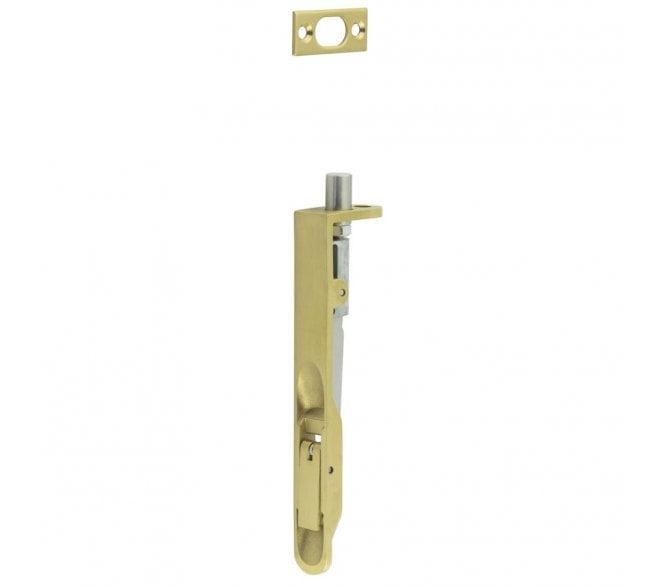 Frelan JSS50R Lever Action Flush Bolts (RADIUS) - Satin Brass