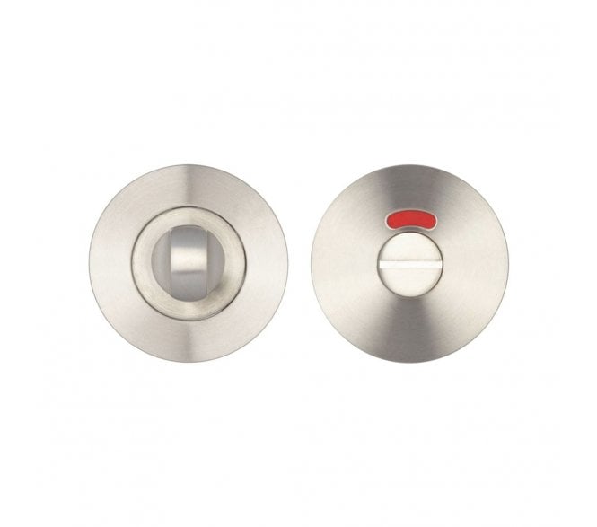 Frelan JSS55 Bathroom Thumbturn & Release Set W/Indicator - Satin Stainless Steel