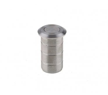 Frelan JSS5642 Dust Proof Sprung Floor Bolt Socket for Concrete - 20x25mm - Satin Stainless Steel