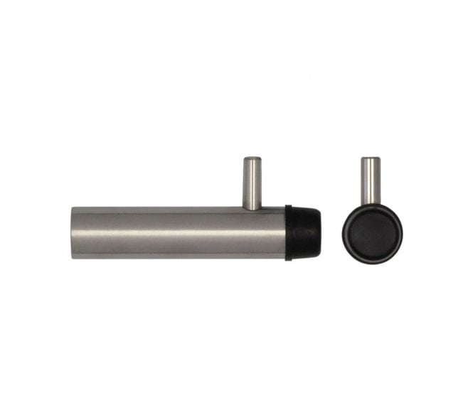 Frelan JSS669 Hat & Coat Hook W/Buffered Ends - 75mm - Satin Stainless Steel