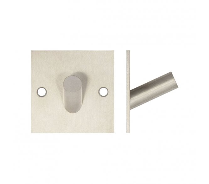Frelan JSS901A Single Robe Hook On Square Plate- 48mm - Satin Stainless Steel