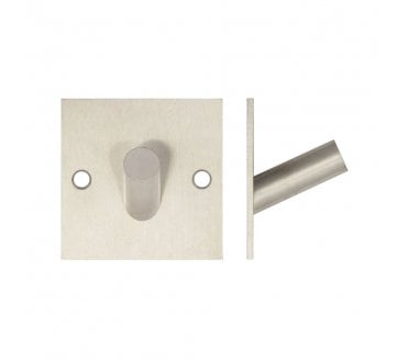 Frelan JSS901A Single Robe Hook On Square Plate- 48mm - Satin Stainless Steel