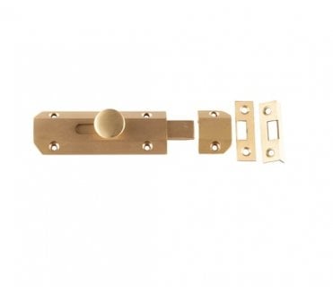 Frelan JV167SB Flat Surface Door Bolts - Satin Brass