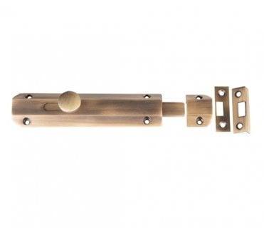 Frelan JV168AB Flat Surface Door Bolts - Antique Brass
