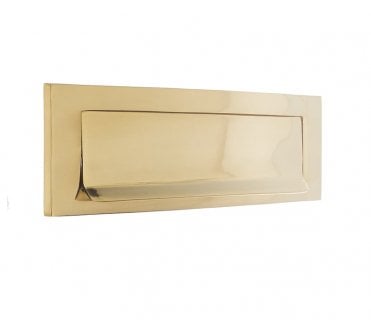 Frelan JV16PB Gravity Letterplate - 254x76mm - Polished Brass
