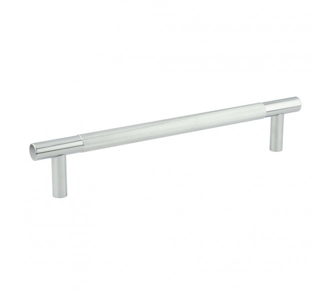 Frelan JV1800 Bari Knurled T-Bar Pull Handles - Face Fix - Polished Chrome