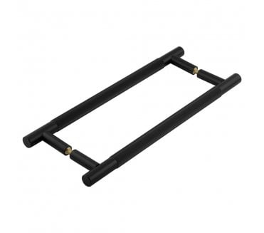 Frelan JV1803 Venice Lines T-Bar Pull Handle - Back to Back (Pair) - Matt Black
