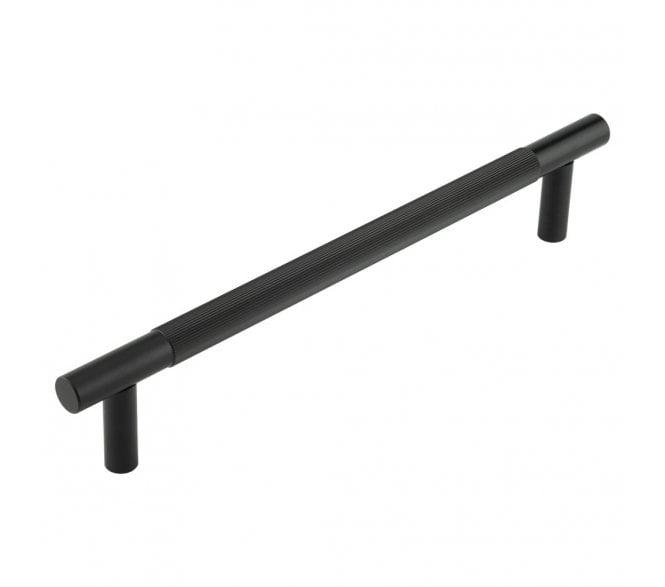 Frelan JV1803 Venice Lines T-Bar Pull Handle - Face Fix - Matt Black