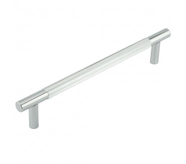 Frelan JV1803 Venice Lines T-Bar Pull Handle - Rear Fix - Polished Chrome