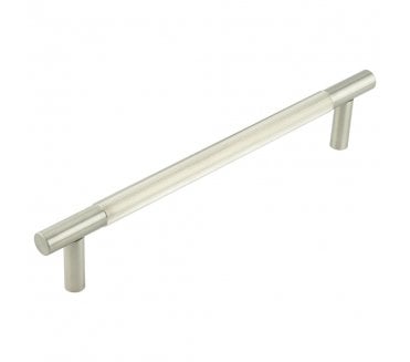 Frelan JV1803 Venice Lines T-Bar Pull Handle - Rear Fix - Satin Nickel