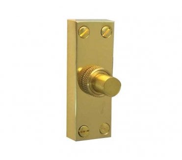Frelan JV18PB Bell Push - 80x30mm - Polished Brass