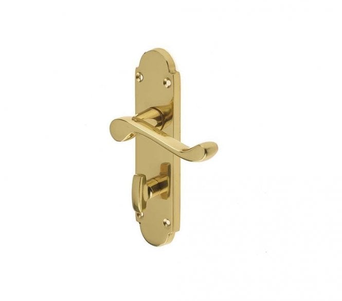Frelan JV250 Epsom Door Handles On Backplate - Polished Brass