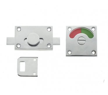 Frelan JV2552PC Bathroom Indicator Slide Bolt - 50x50mm - Polished Chrome